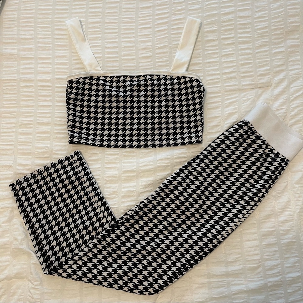 Two Piece Pants Crop Top Set